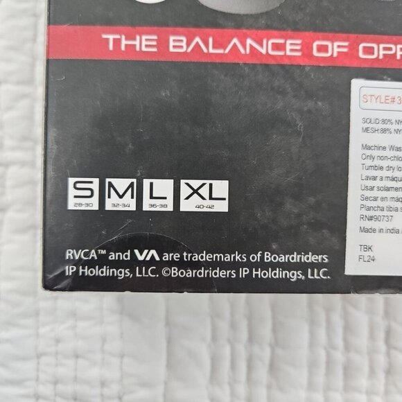 RVCA Men's Microfiber Boxer Briefs Size S (28-30) 3-Pack Stretch Flex Fit NIB - Picture 7 of 11